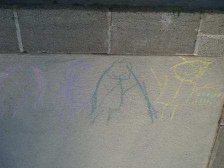 Kasen's sidewalk chalk picture